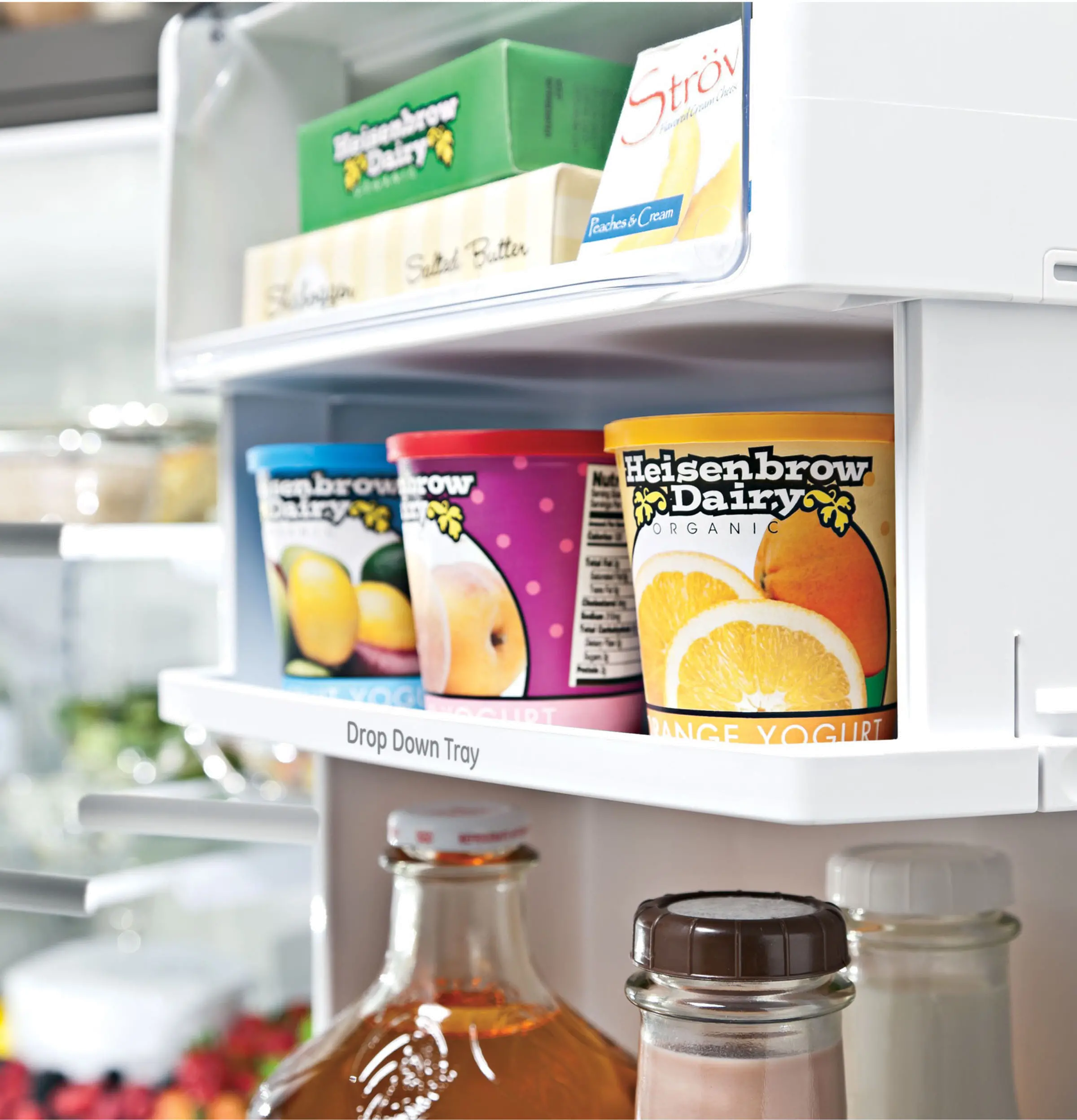 PWE23KYNFS GE Profile 23.1 cu ft French Door Refrigerator - Counter Depth Stainless Steel-6