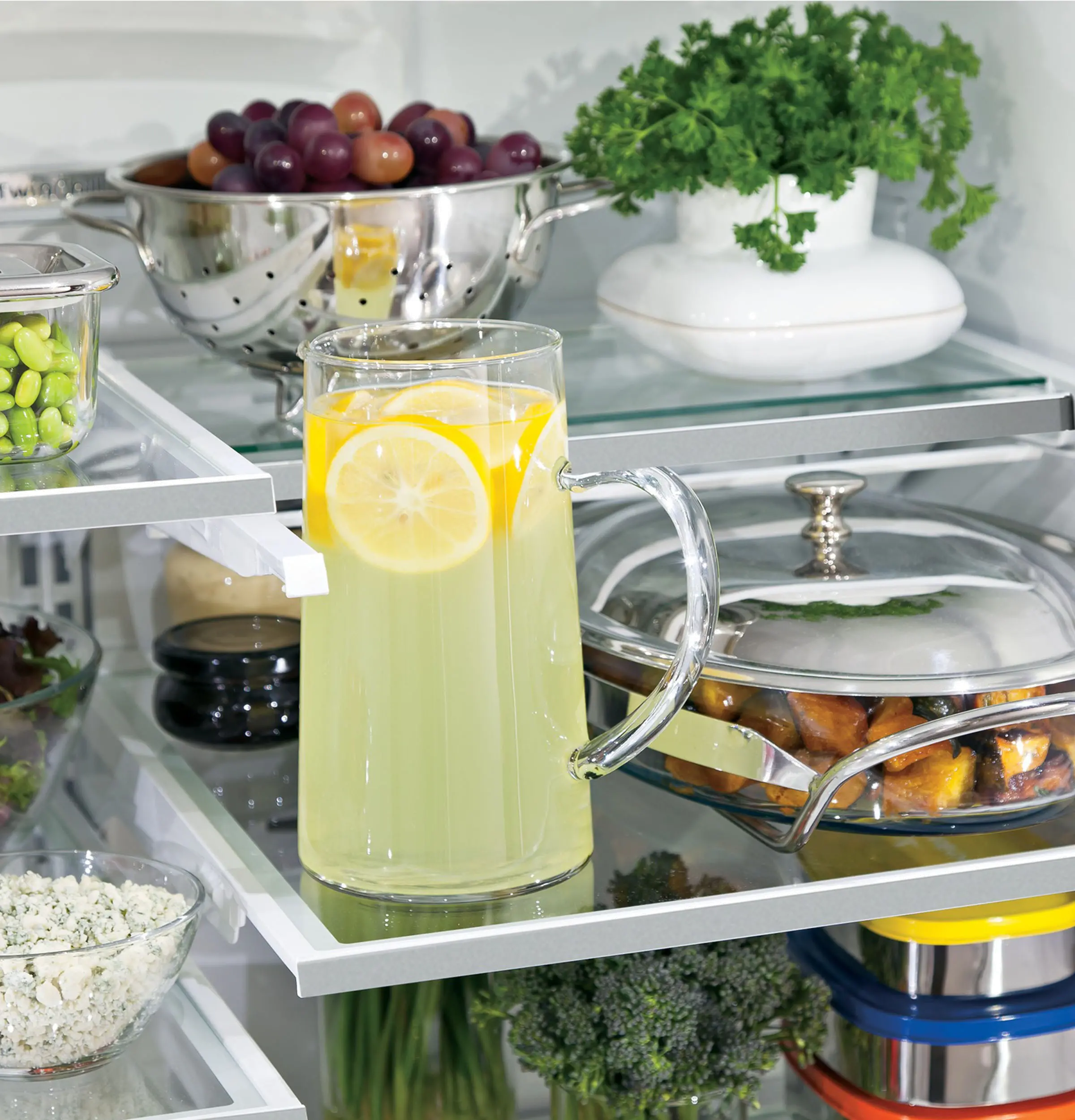 PYE22KYNFS GE Profile 22 cu ft  French Door Refrigerator - Counter Depth Stainless Steel-6