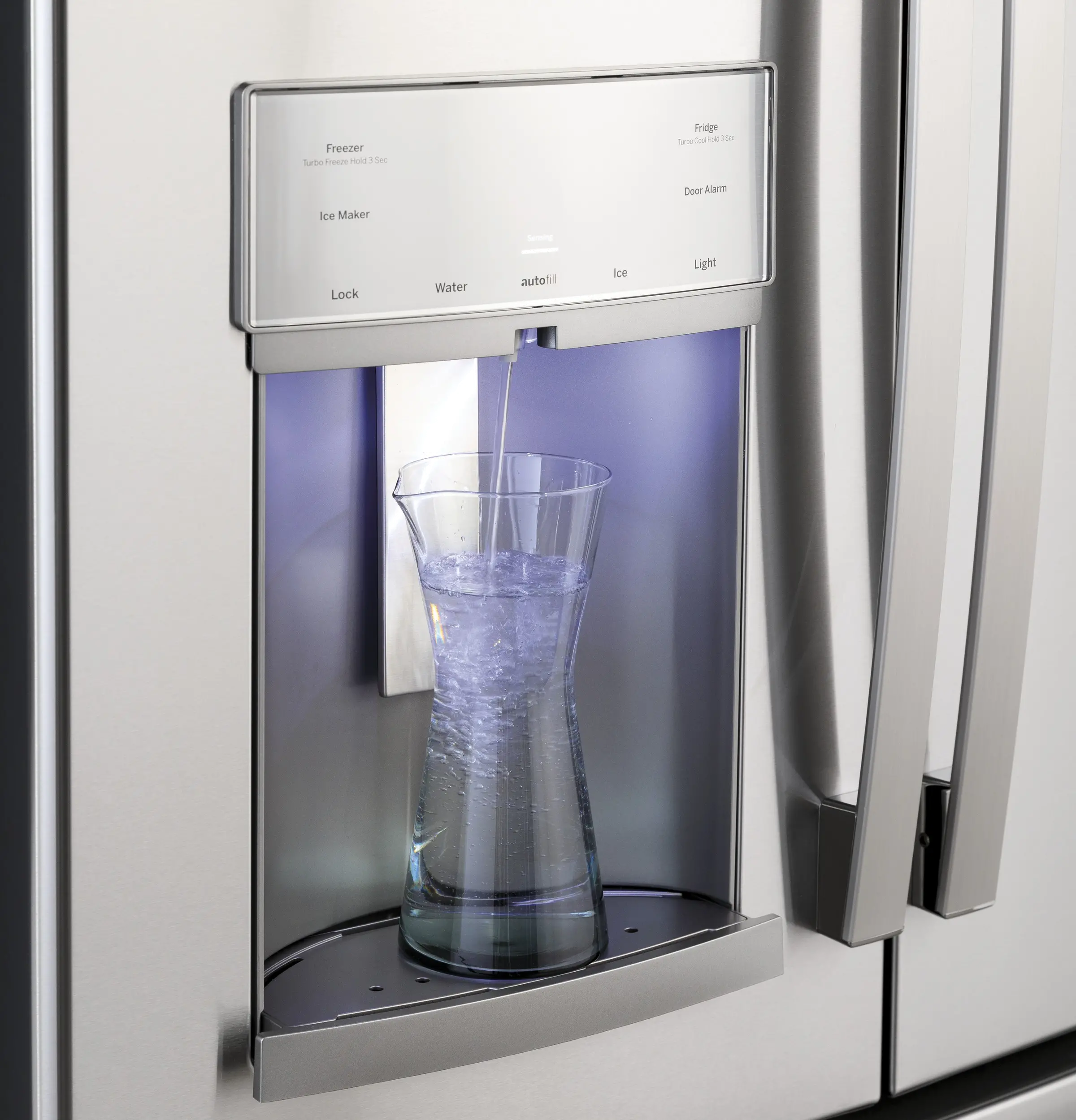 PYE22KYNFS GE Profile 22 cu ft  French Door Refrigerator - Counter Depth Stainless Steel-8