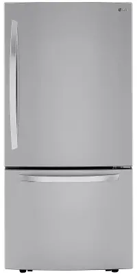 LRDCS2603S LG 25.5 Cu Ft Bottom Freezer Refrigerator – Fingerprint Resistant Stainless Steel