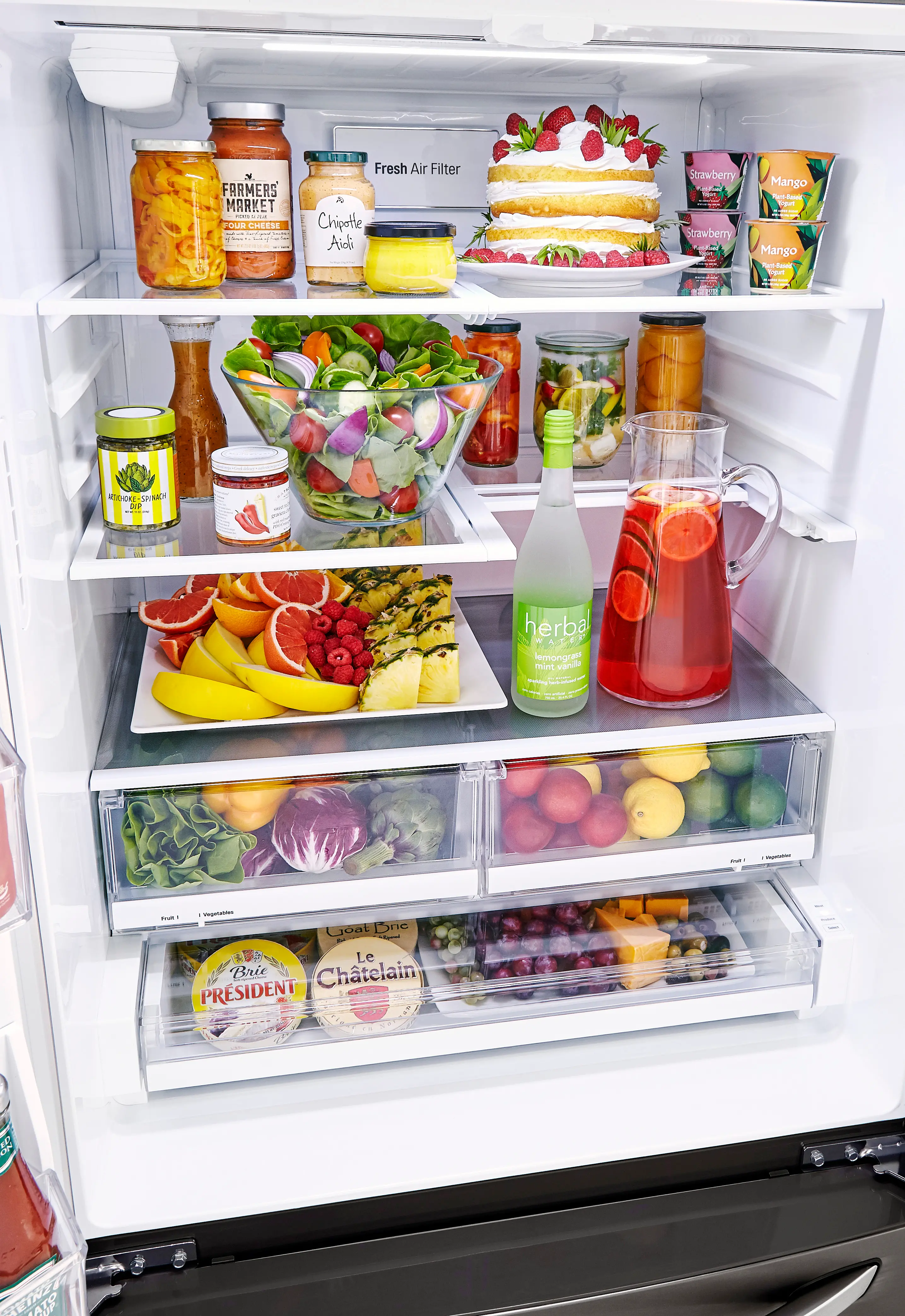 LRFXS2503D LG 24.5 cu ft French Door Refrigerator - 33 W Black Stainless Steel-2