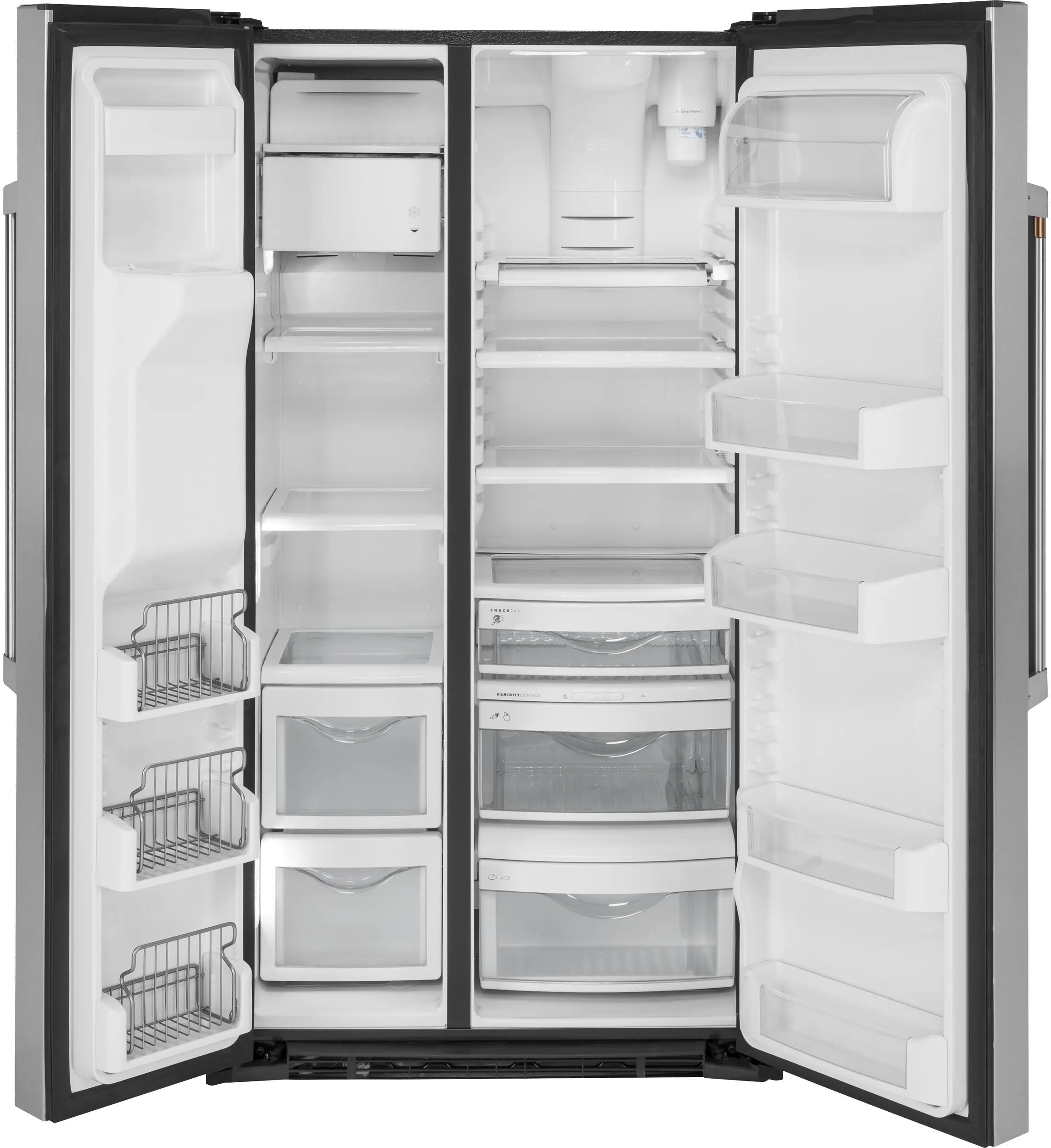 CZS22MP2NS1 Cafe 21.9 cu ft Side by Side Refrigerator - Counter Depth Stainless Steel-4