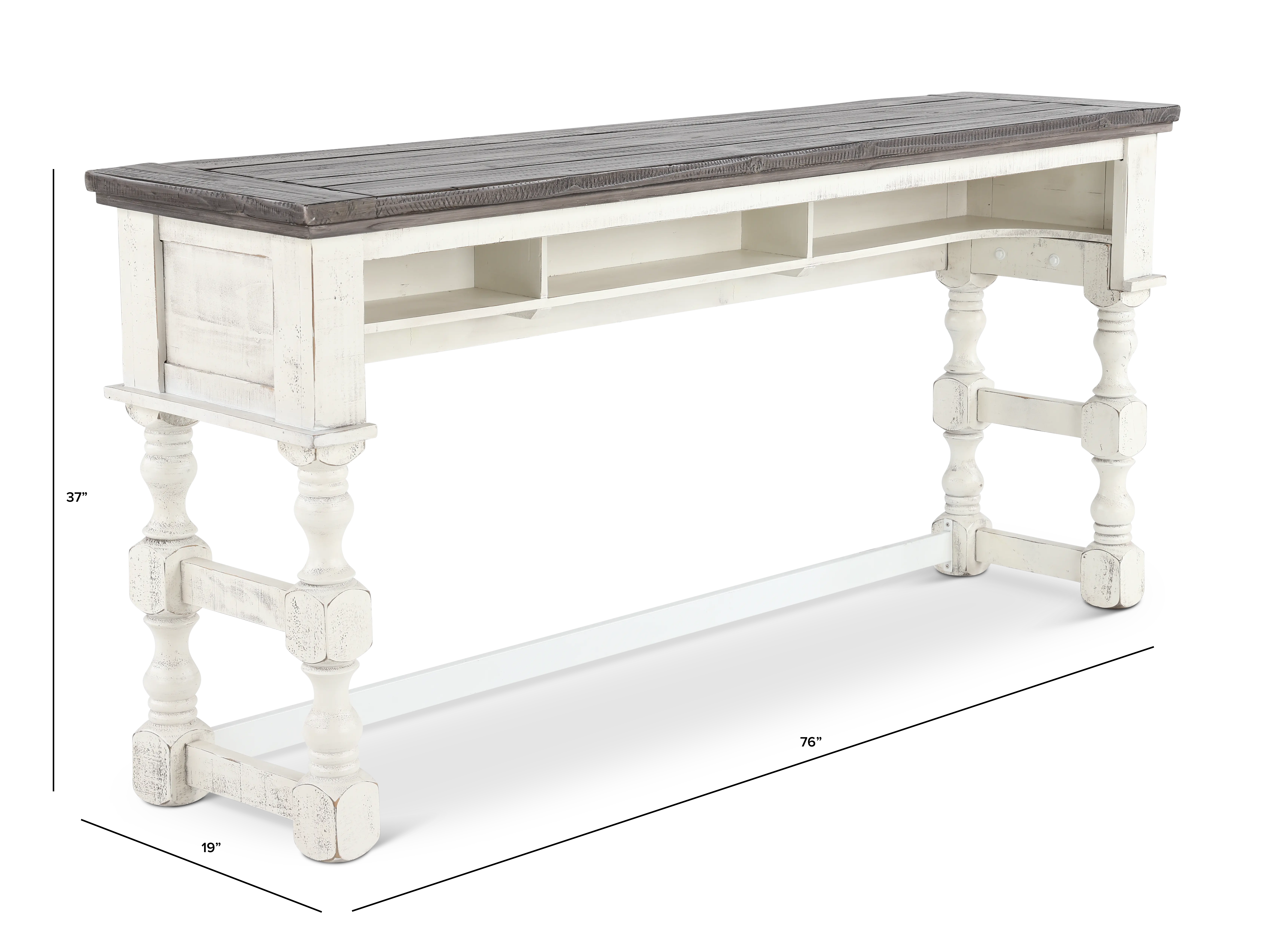 Stone White Console Table-3