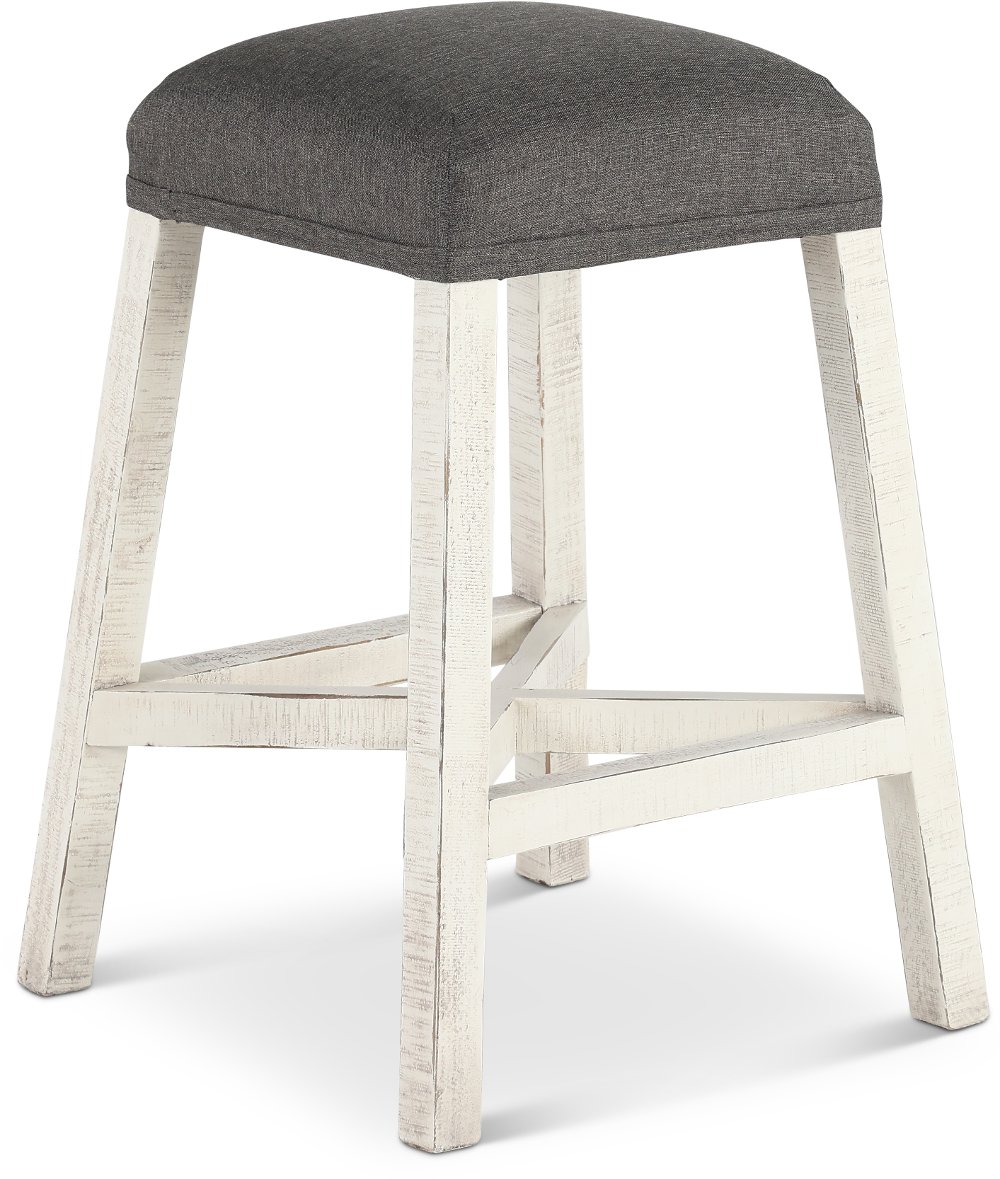 Stone White Wash Counter Height Stool
