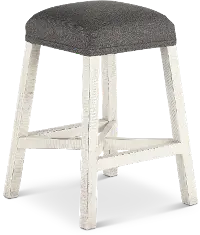 Stone White Wash Counter Height Stool