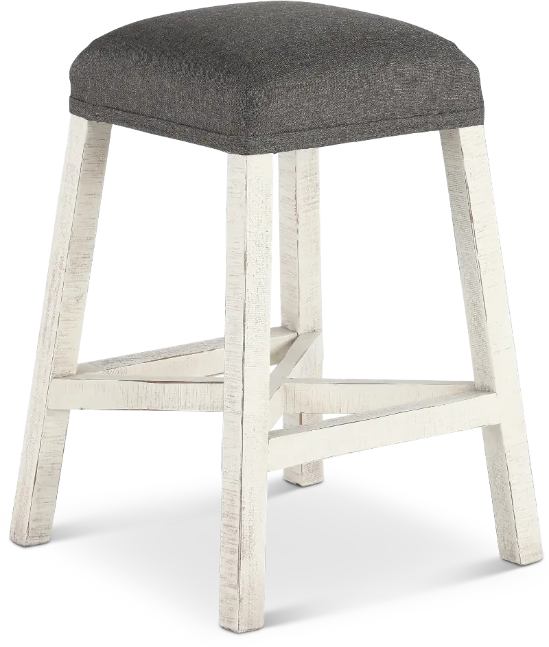 Stone White Wash Counter Height Stool