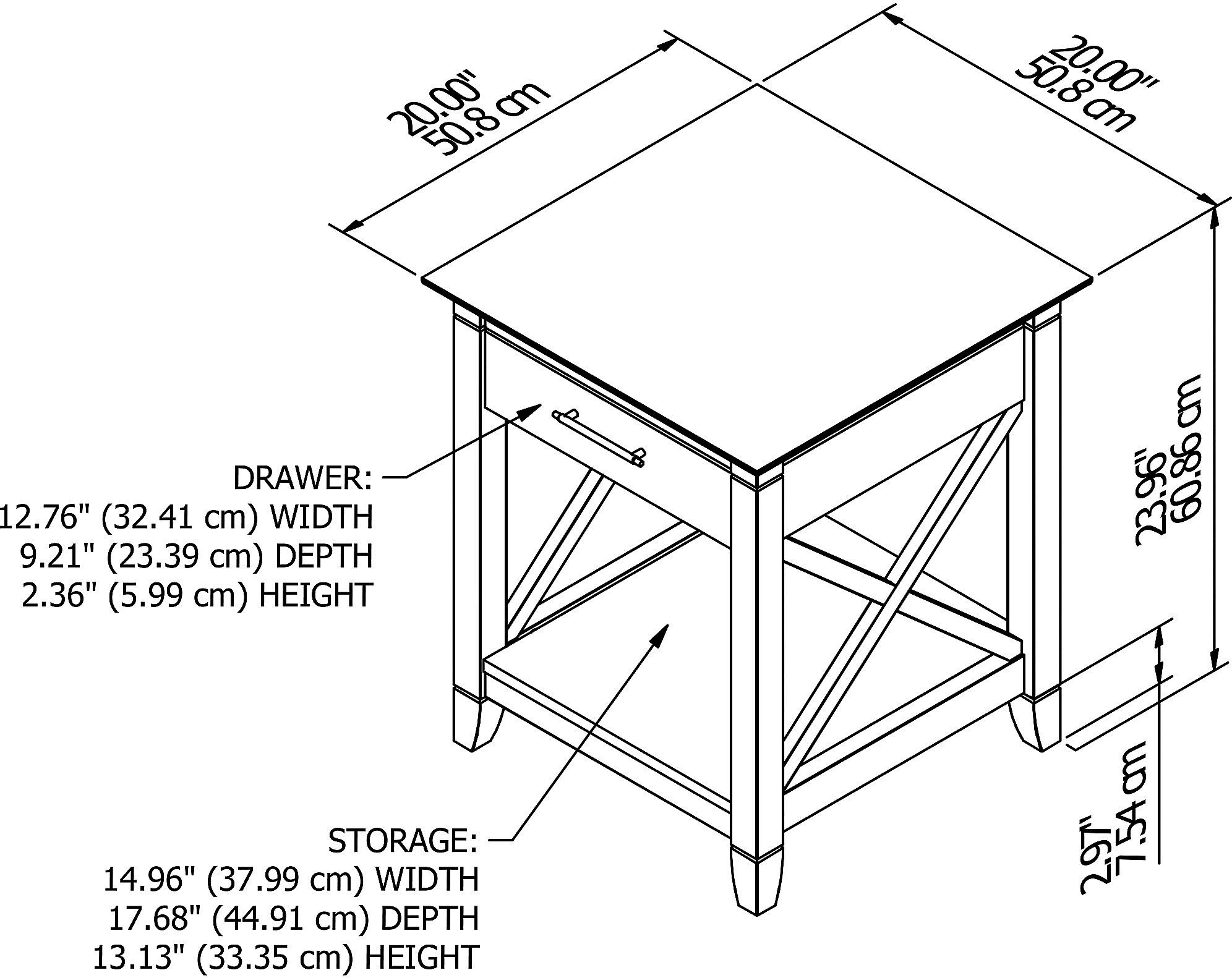KWT120WG-03 Key West Washed Gray End Table-7