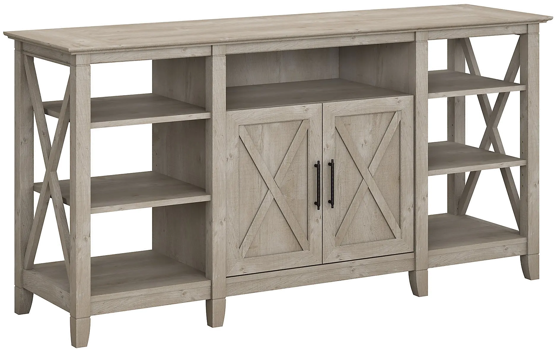 KWV160WG-03 Key West Washed Gray 60  TV Stand - Bush Furniture-1