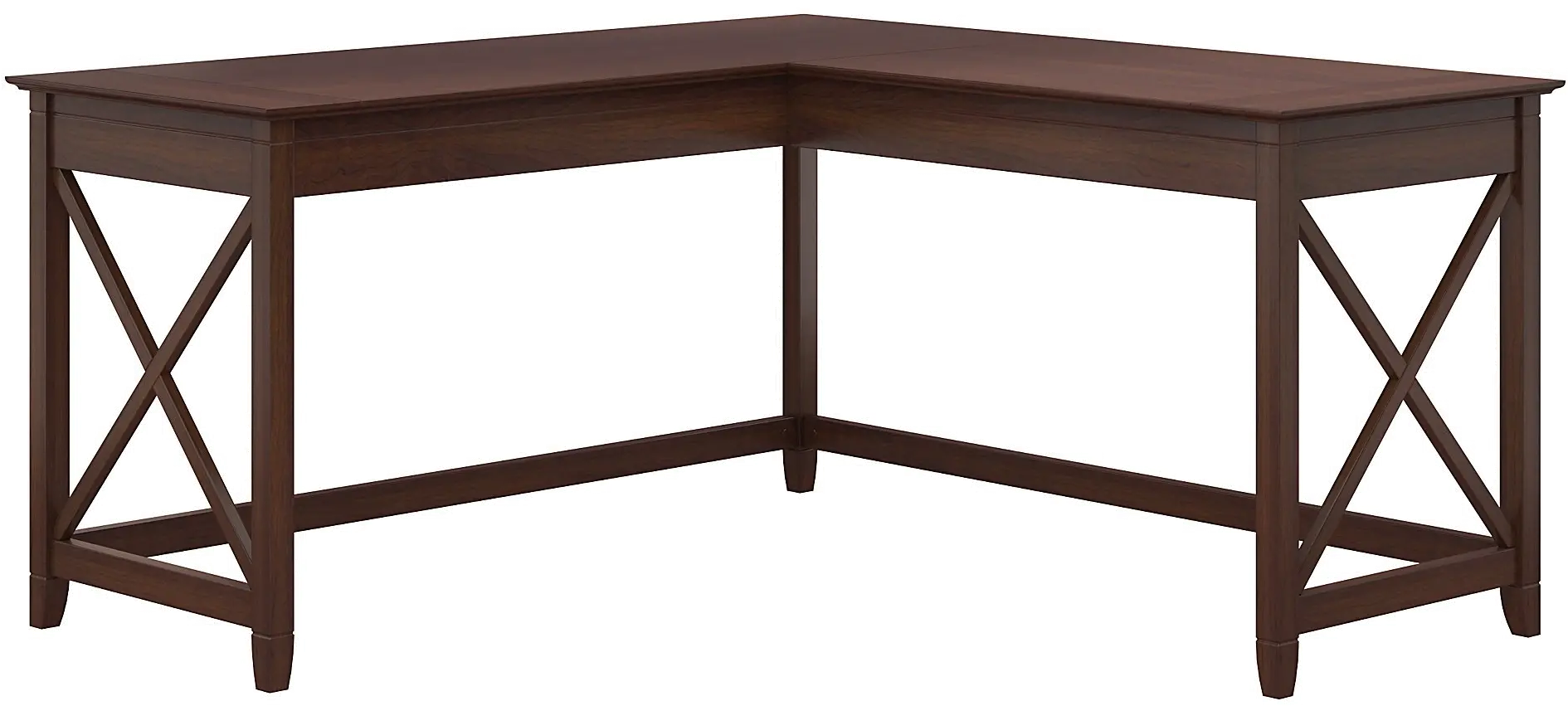 KWD160BC-03 Key West Bing Cherry L-Shaped Desk - Bush Furniture-1
