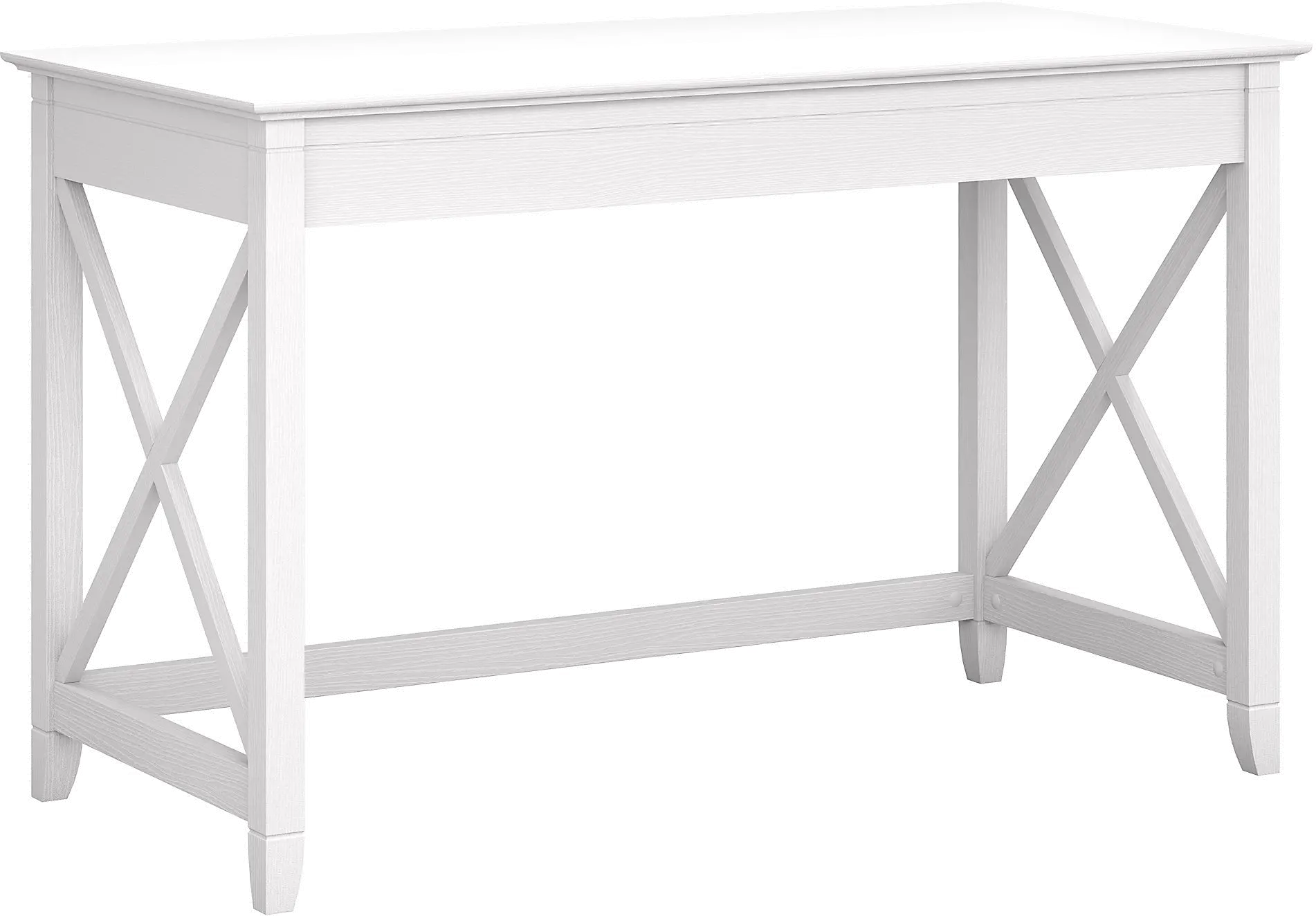 KWD148WT-03 Key West White 48  Writing Desk - Bush Furniture-1