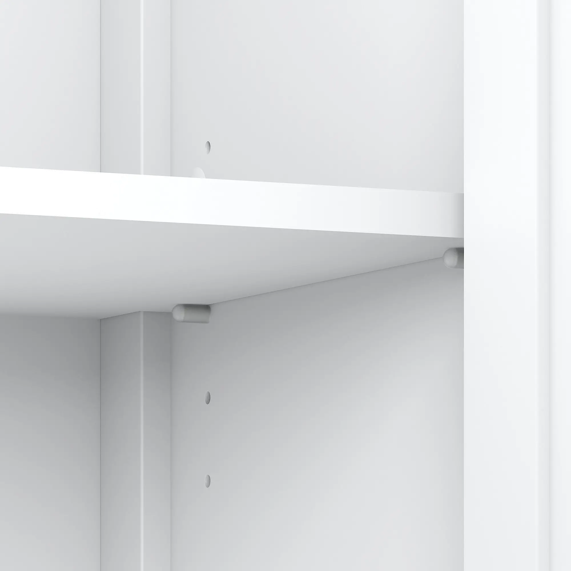 MAS131GW2-03 Mayfield White 2-Door Low Storage  - Bush Furniture-4