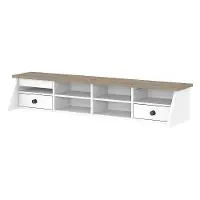 MAH154GW2-03 Mayfield White and Gray Desktop Organizer - Bush Furniture