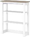 MAH131GW2-03 Mayfield White and Gray Storage Hutch