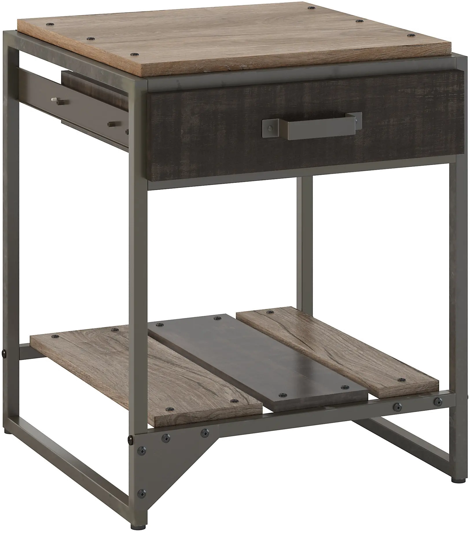 RFT120RG-03 Refinery Rustic Gray End Table-1