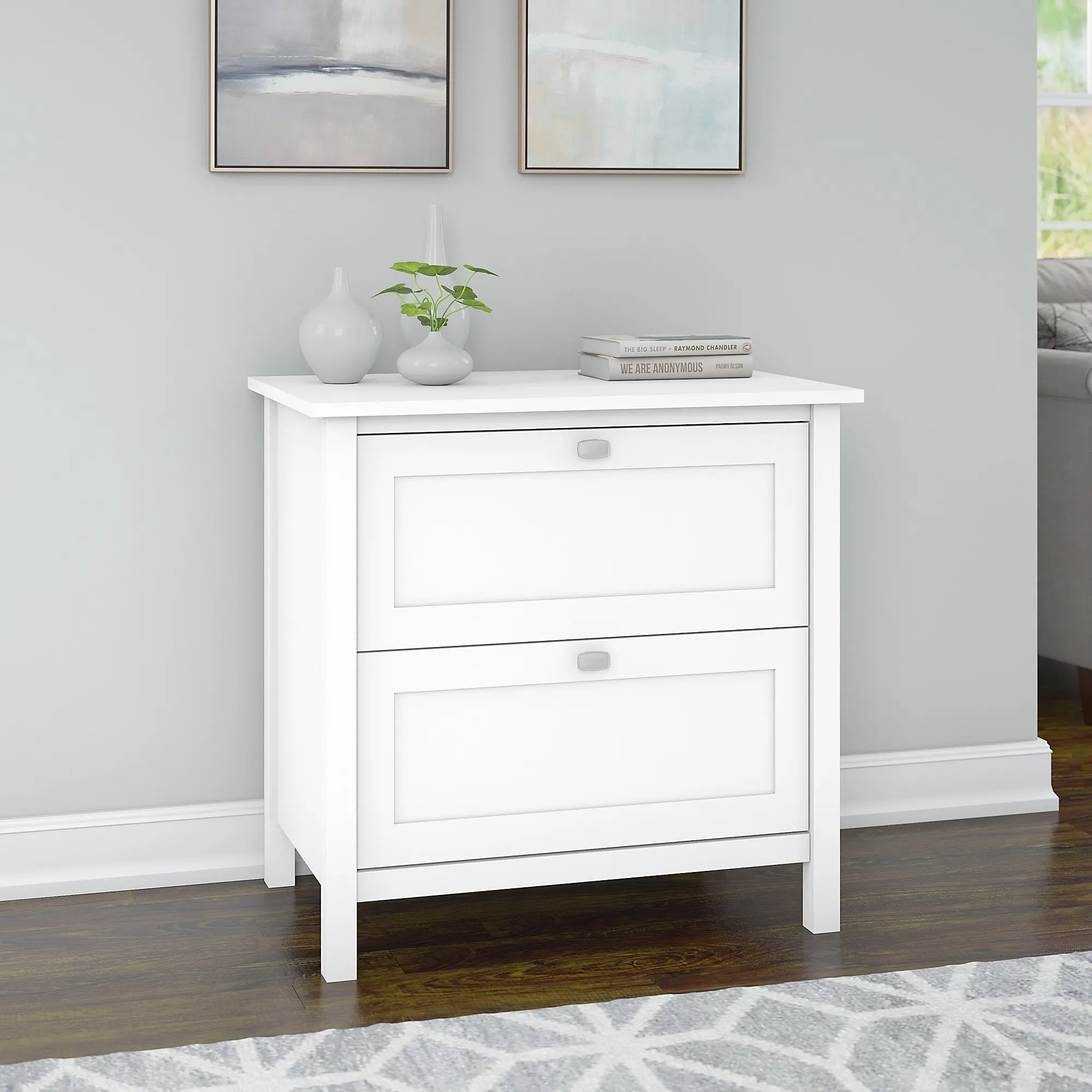 BDF131WH-03 Pure White Lateral File - Bush Furniture-1