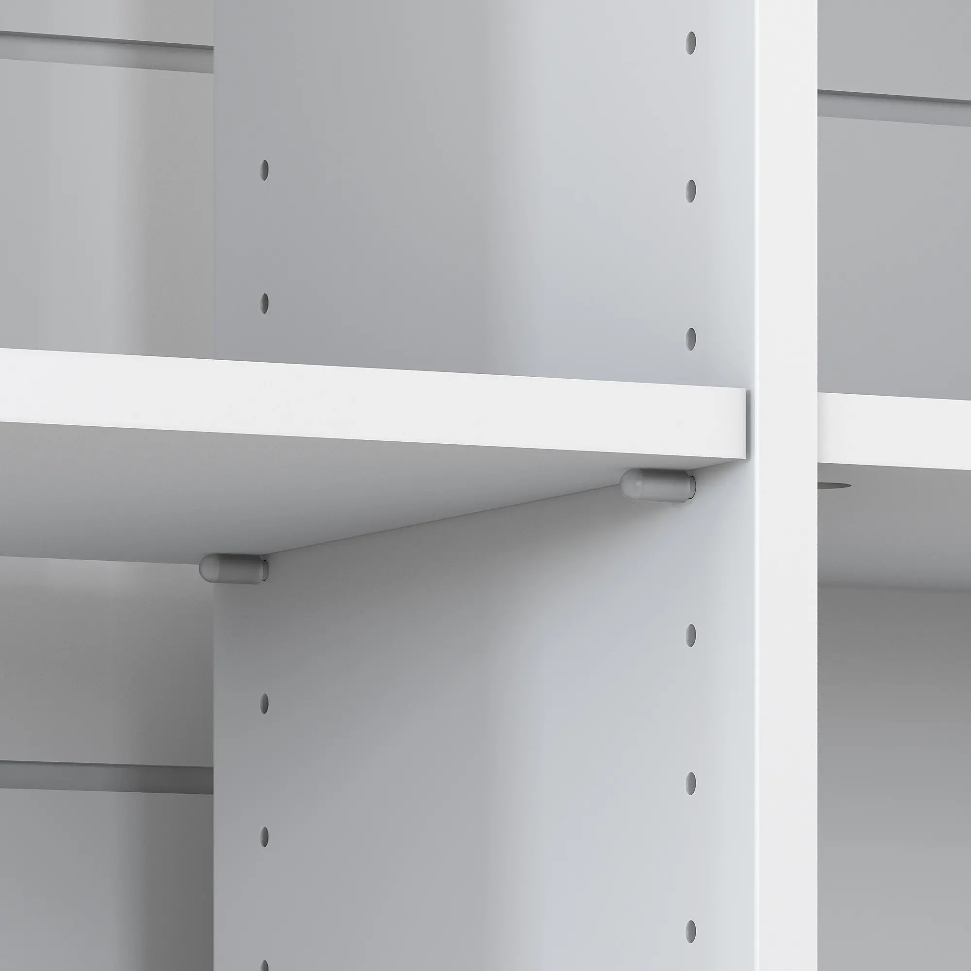 MAB145GW2-03 White and Gray 6-Cube Bookcase - Bush Furniture-3