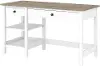 MAD154GW2-03 White and Gray Open Storage Desk