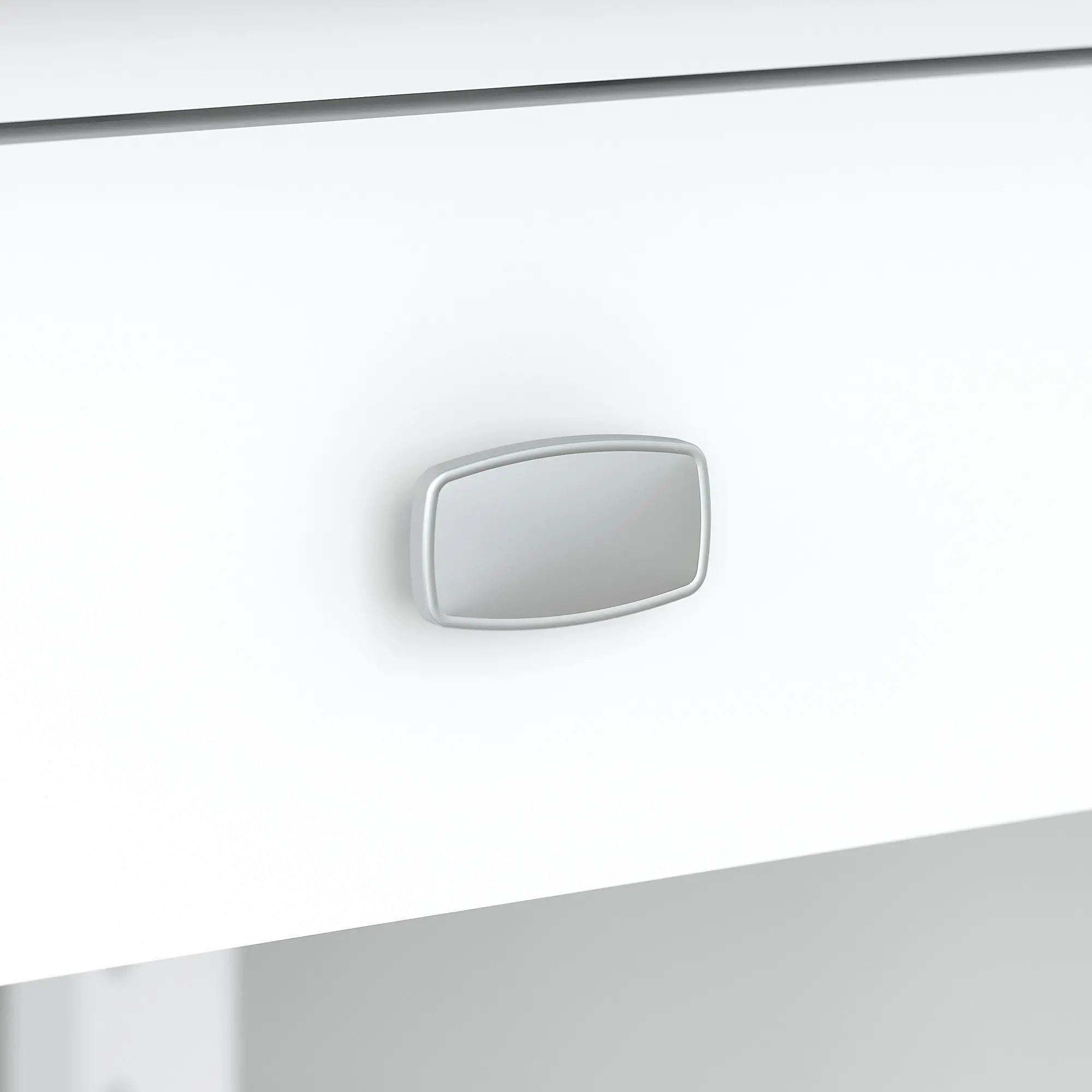 BDD260WH-03 Pure White Single Pedestal L-Desk - Bush Furniture-4