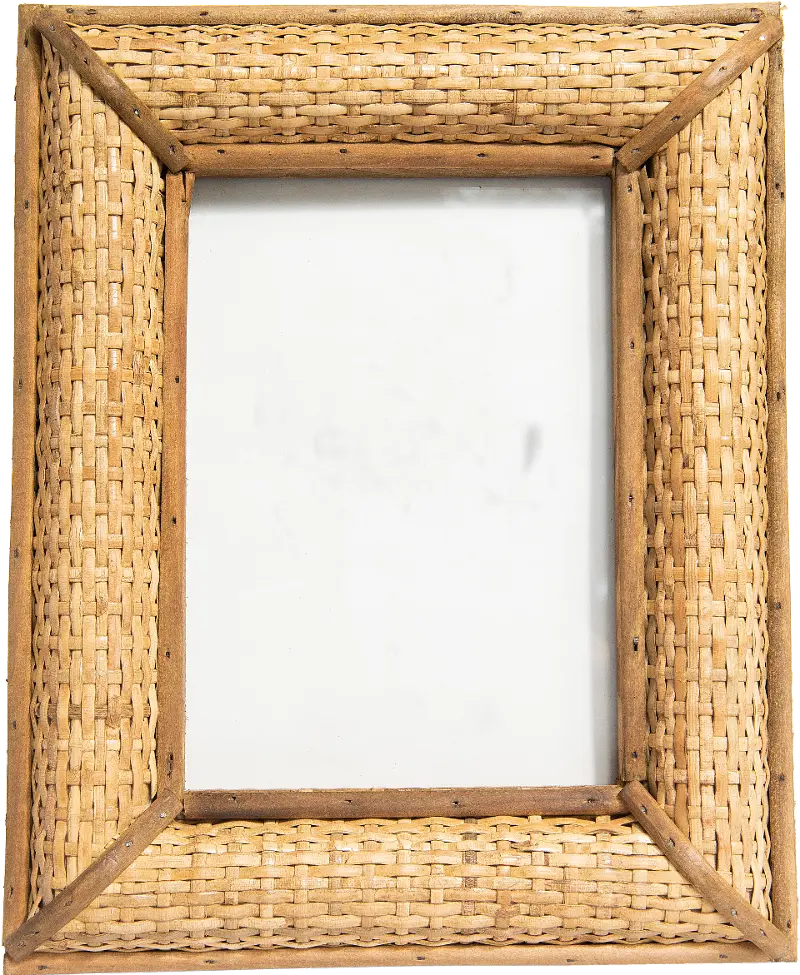 Hand Woven Rattan Picture Frame