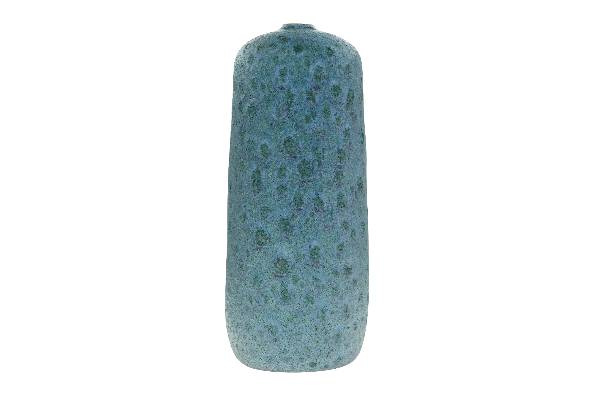 DF2016/MATTEBLUEVASE Matte Blue Terracotta Vase with Reactive Glaze-1