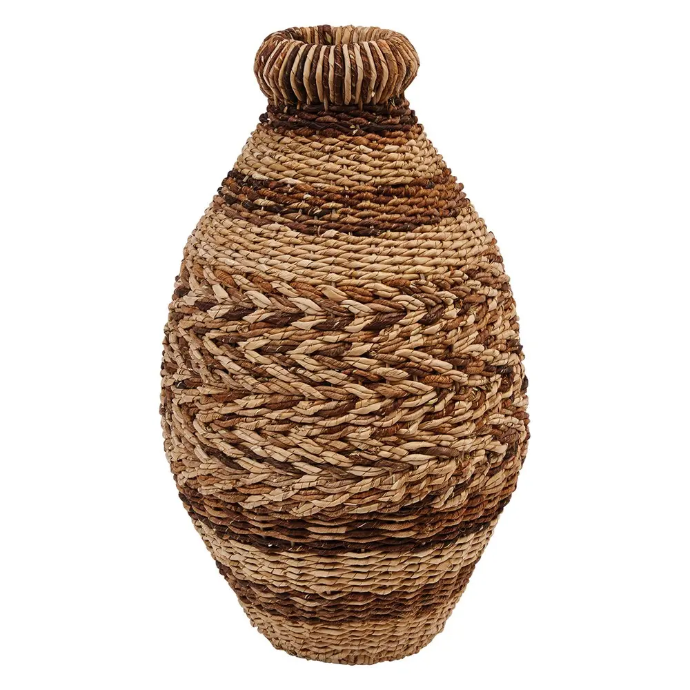 DF3164/ABACA/SEAGRS 21 Inch Hand Woven Abaca and Sea Grass Floor Vase-1