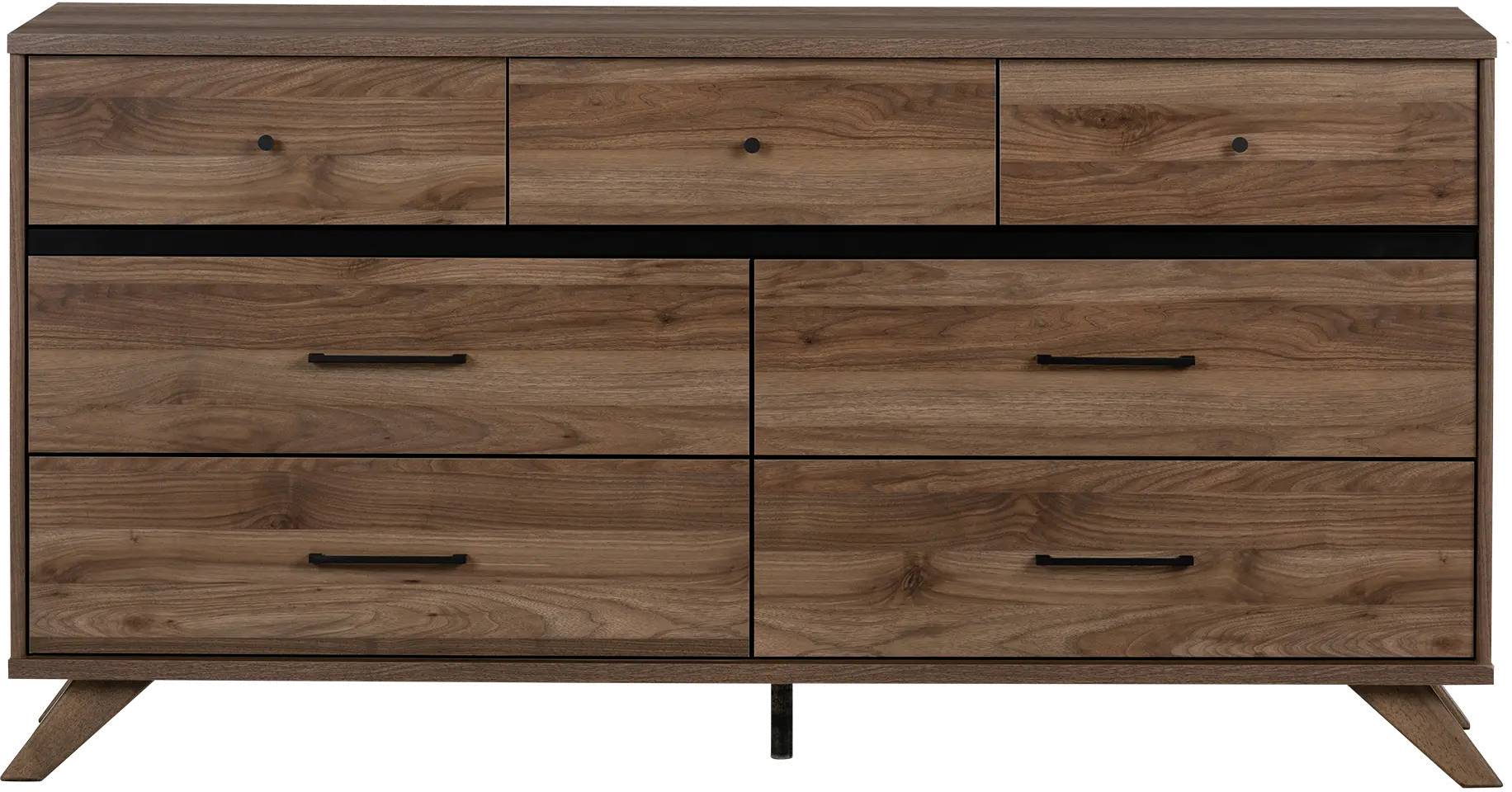11507 Modern Walnut Brown Dresser - South Shore-1