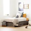 11911 Ulysses Brown Oak Twin 3-Drawer Mates Bed - South Shore