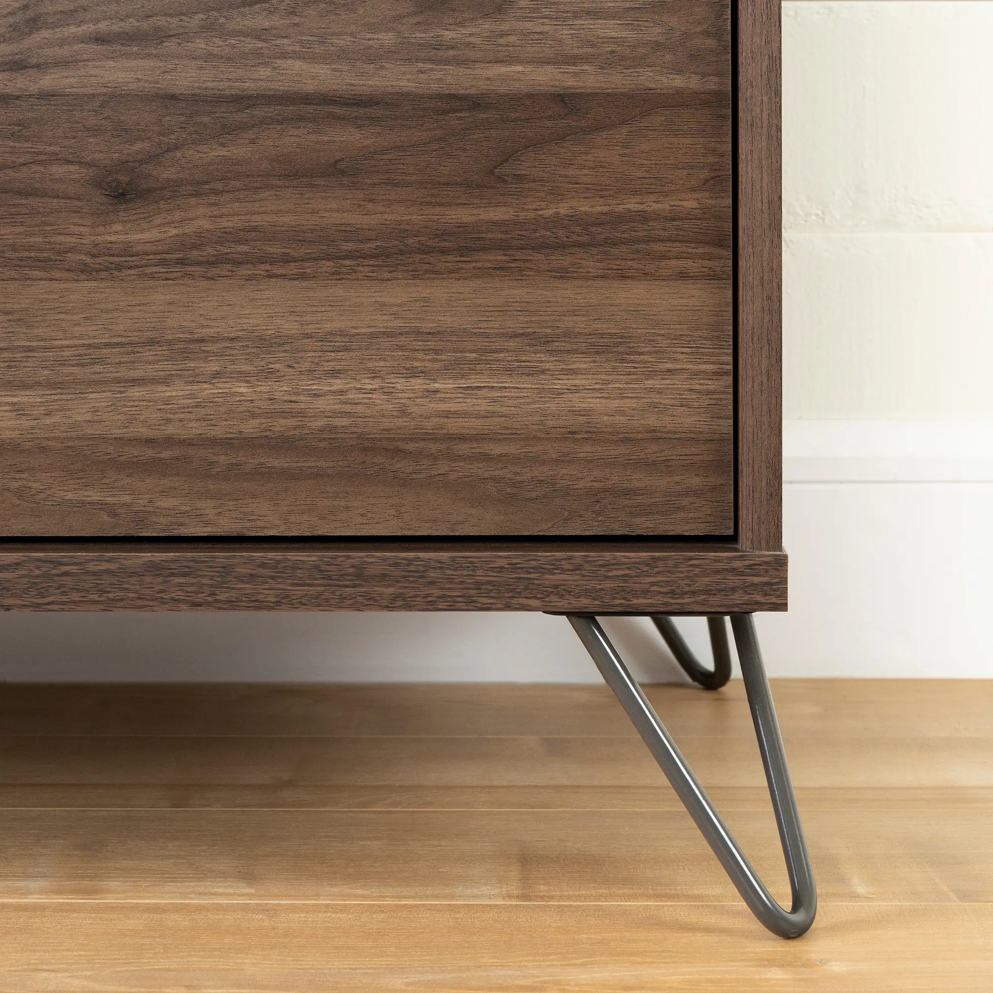 12073 Modern Walnut and Charcoal Chest of Drawers - South Shore-6