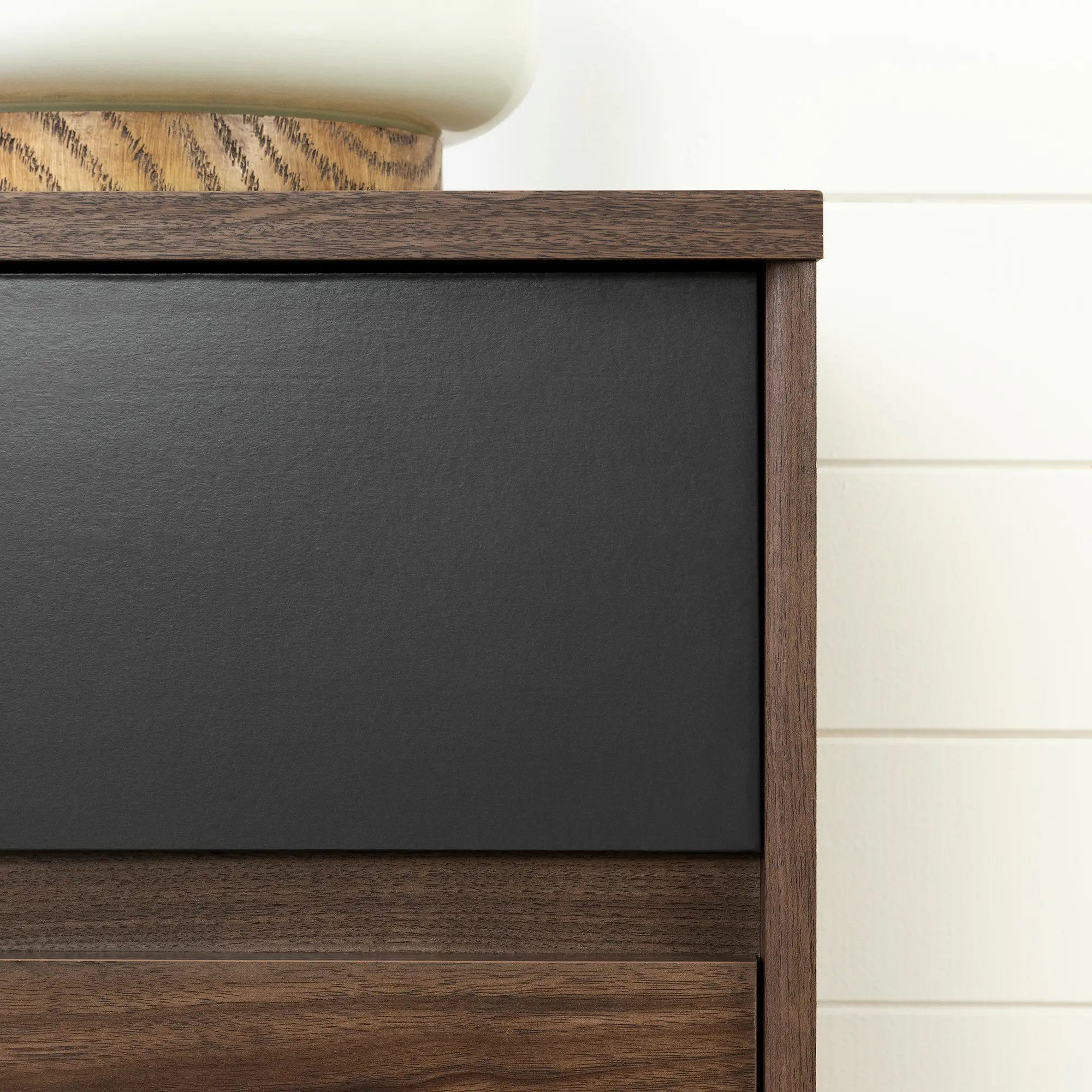 12073 Modern Walnut and Charcoal Chest of Drawers - South Shore-7