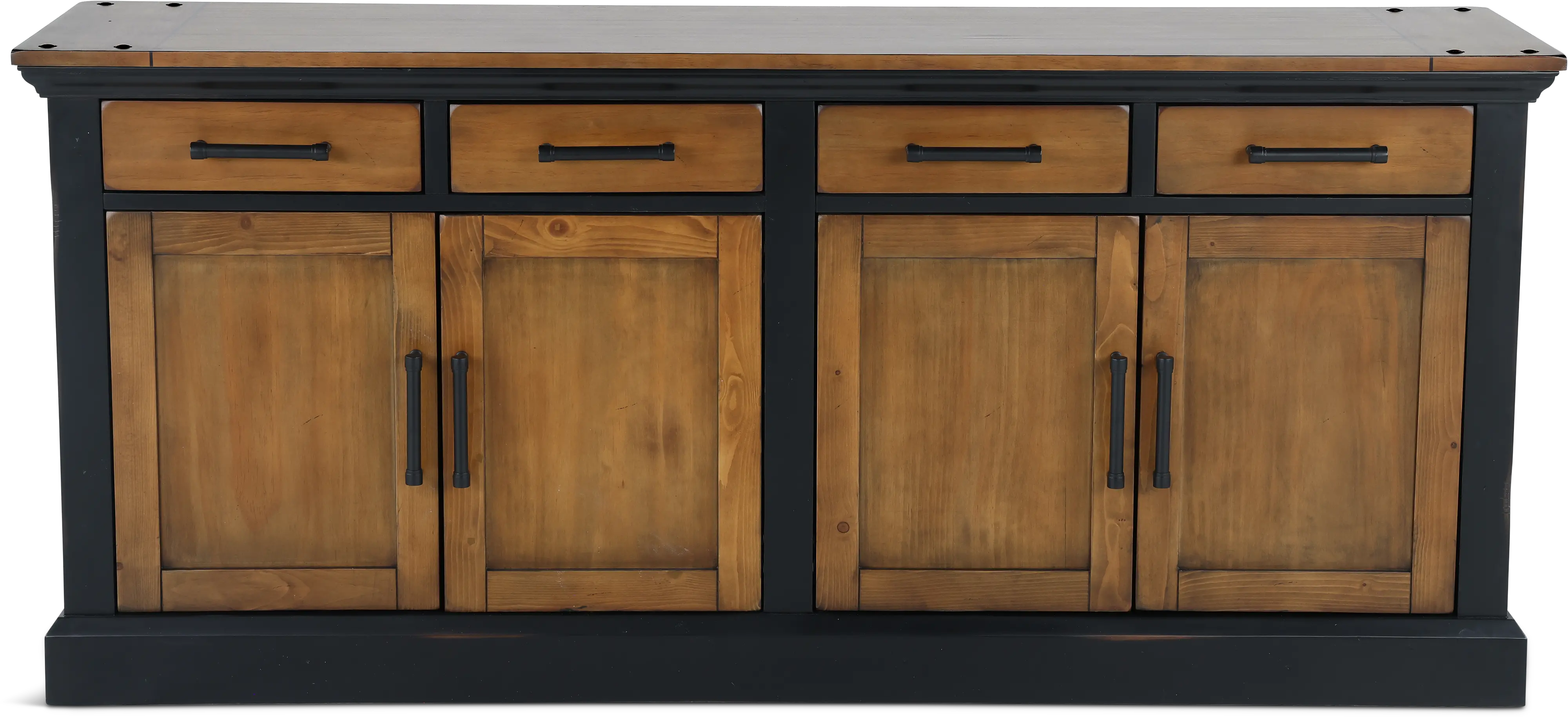 Toulouse Ebony and Honey Credenza-1