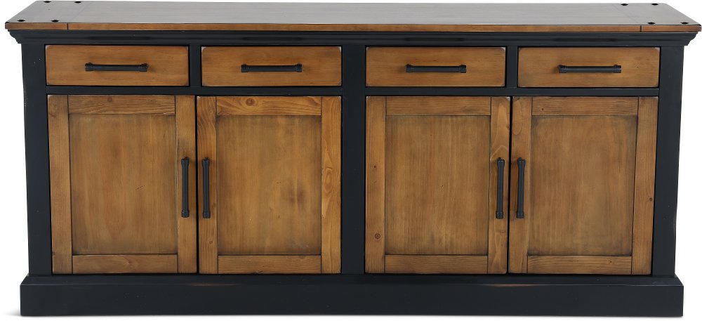 Toulouse Ebony and Honey Credenza