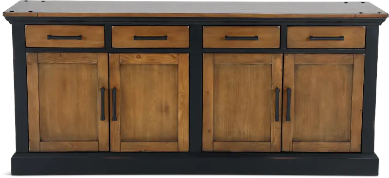 Toulouse Ebony and Honey Credenza