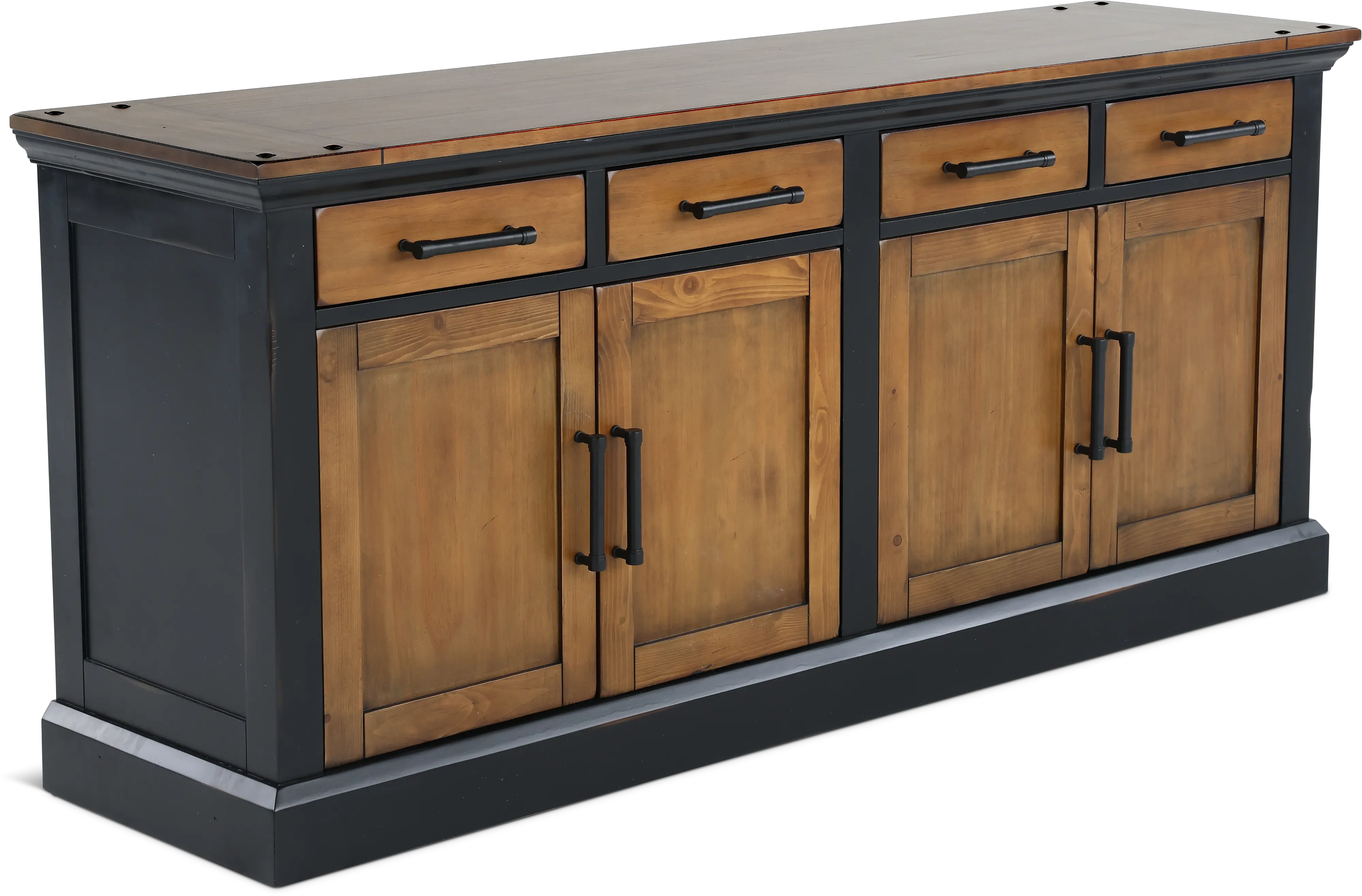 Toulouse Ebony and Honey Credenza-4