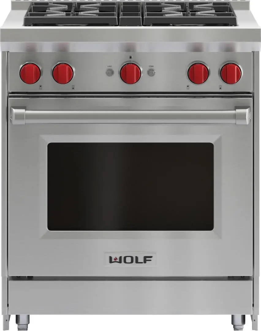GR304 Wolf 4.4 cu ft Gas Range - Stainless Steel-1