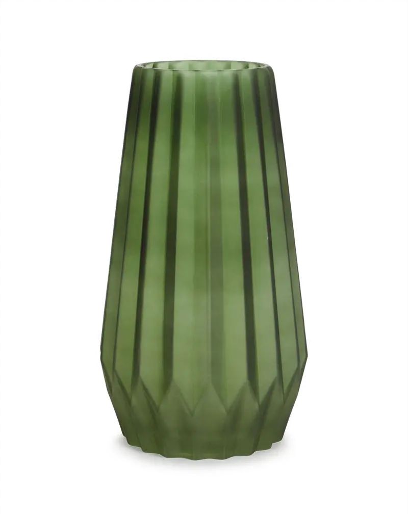 11 Inch Green Vase