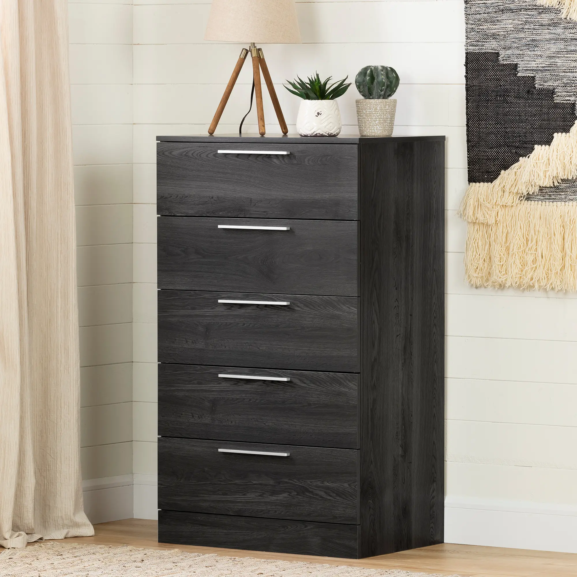 12232 Gray Oak Chest of Drawers - South Shore-2