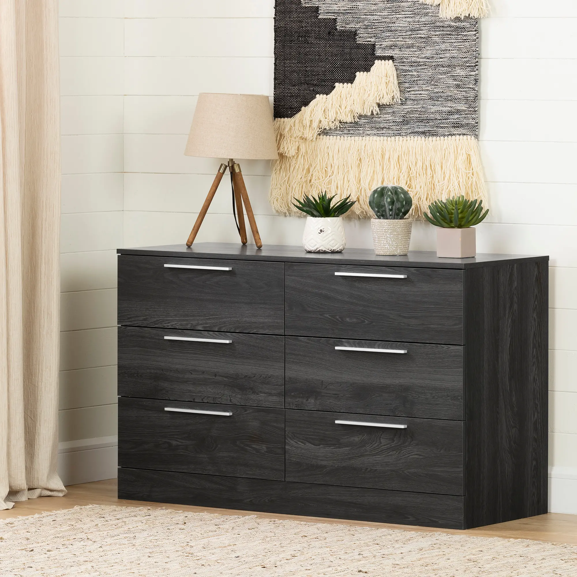 Gray Oak 6-Drawer Dresser - South Shore | RC Willey