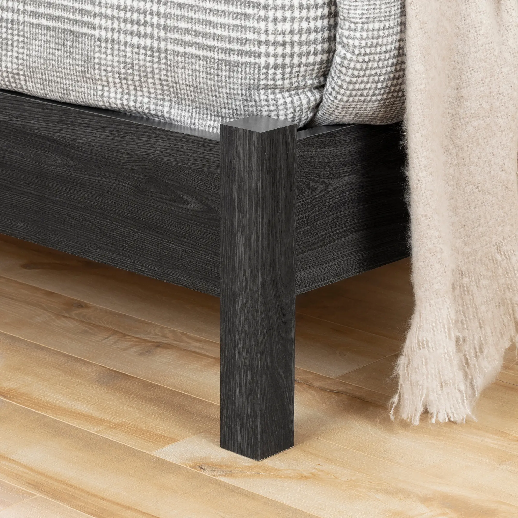 12240 Modern Gray Oak Queen Platform Bed - South Shore-3