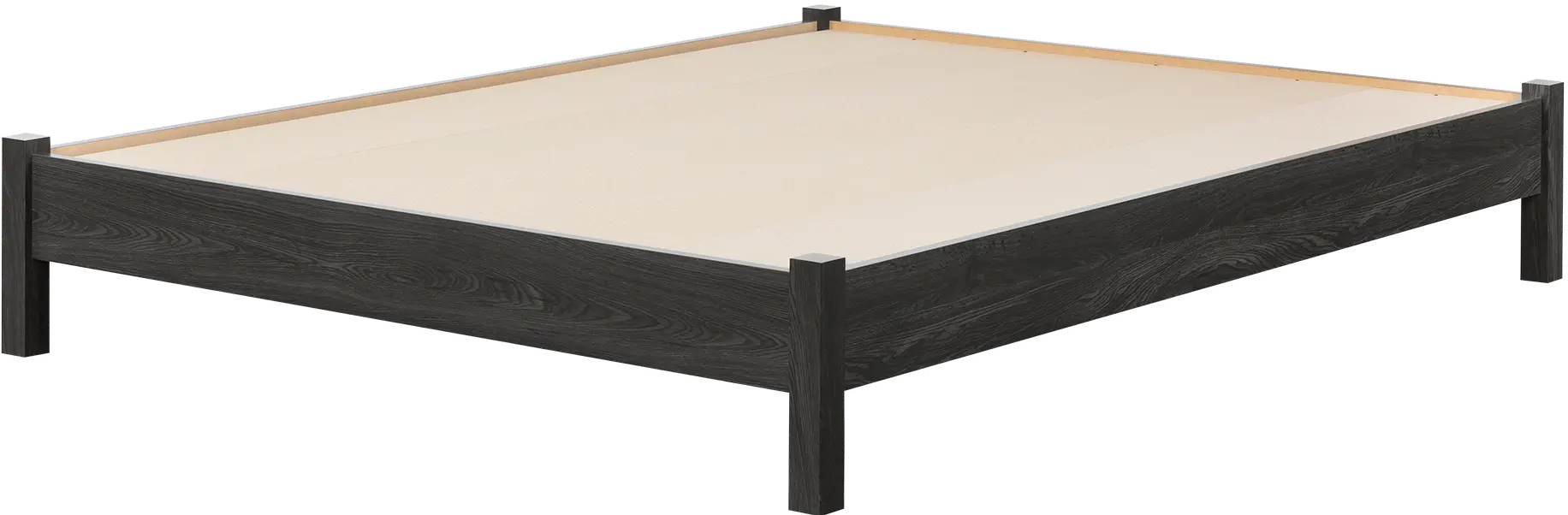 12240 Modern Gray Oak Queen Platform Bed - South Shore-5