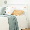 12282 Kanagane Contemporary White Queen Headboard with Shelf - South Shore
