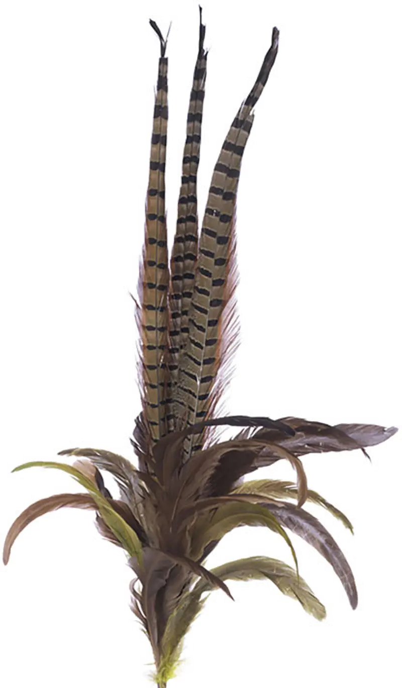 35 Inch Mixed Feather Spray for Arrangement