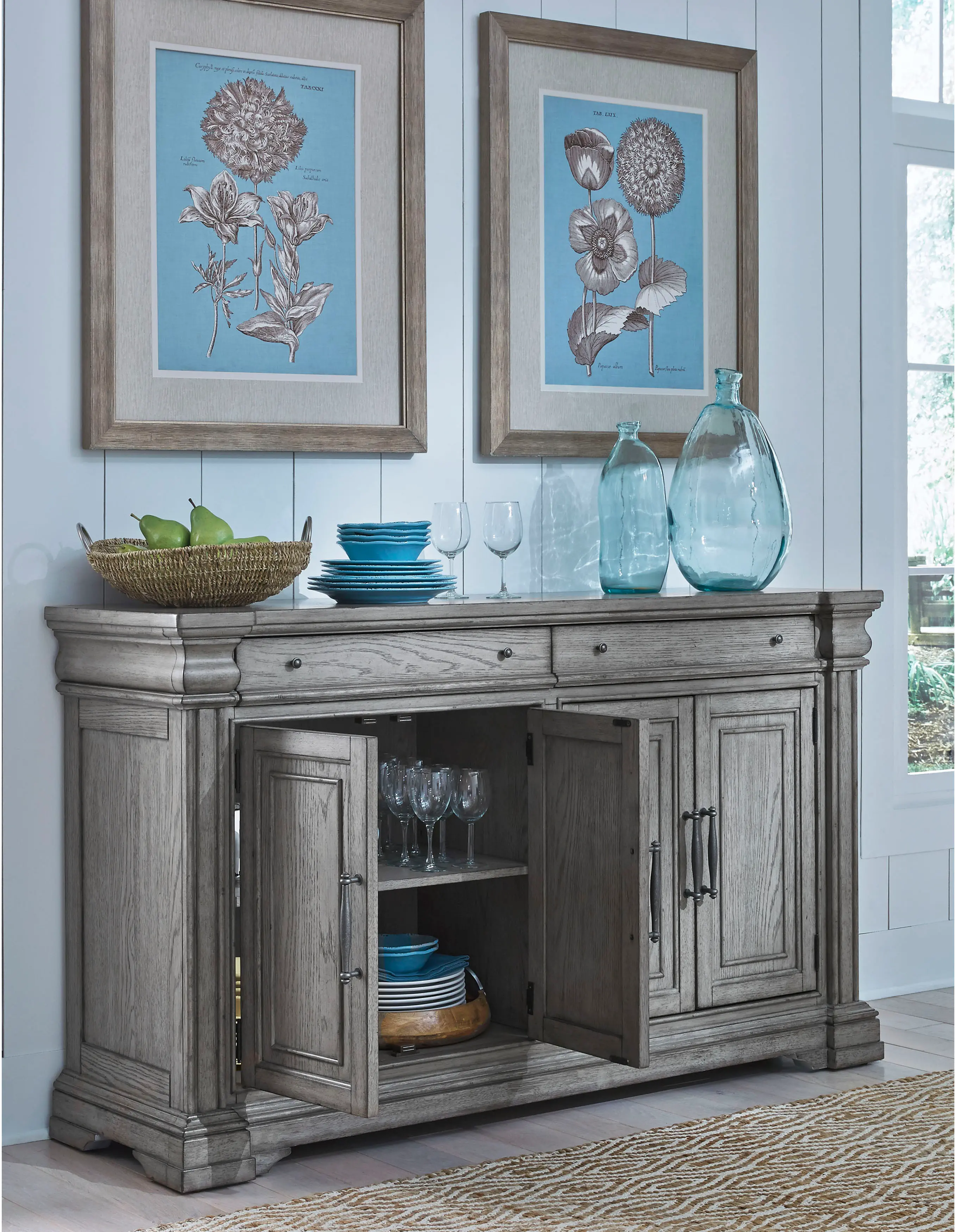 Madison Ridge Gray Dining Room Sideboard-9