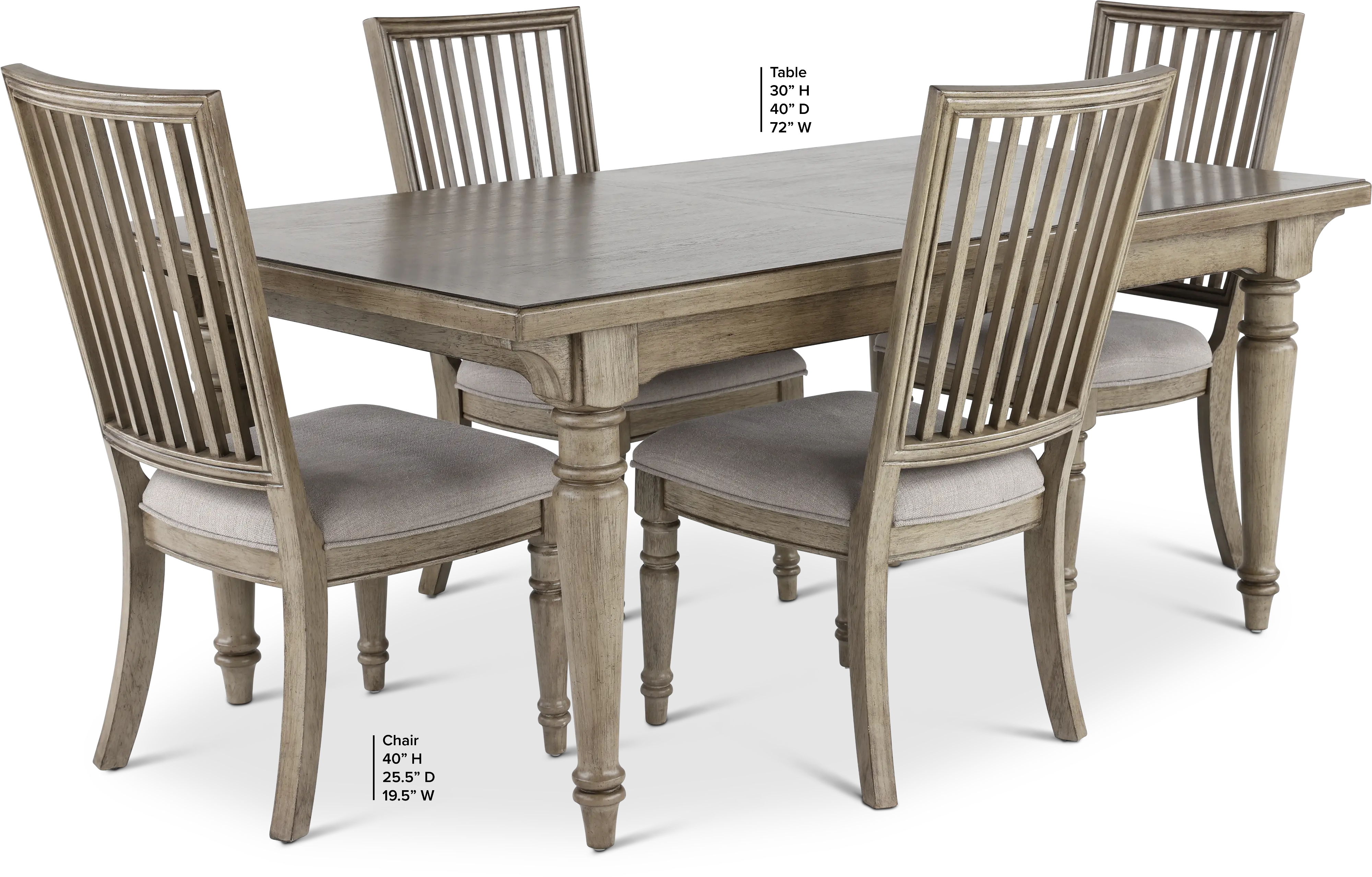 Madison Ridge Gray 5 Piece Dining Set-3
