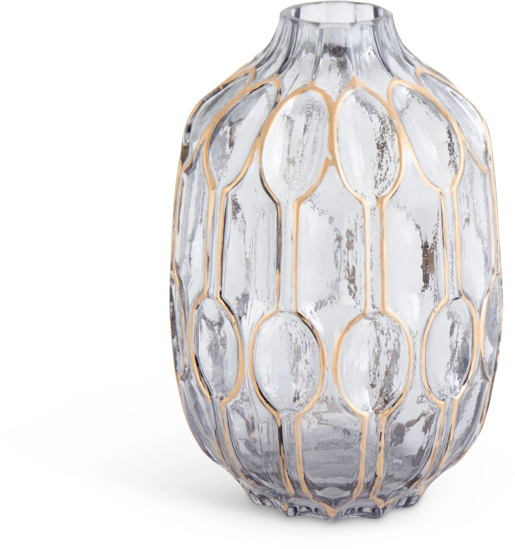 7 Inch Smoke Gray Glass Vase-2