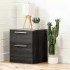 12417 Gray Oak 2 Drawer Nightstand - South Shore