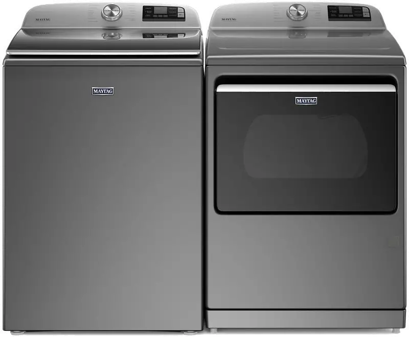 Maytag Gas Laundry Pair with Top Load Washer - Slate