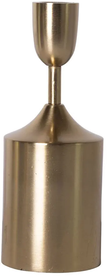 XM6490/BRASSHOLDER 7  Brass Metal Taper Candle Holder-1