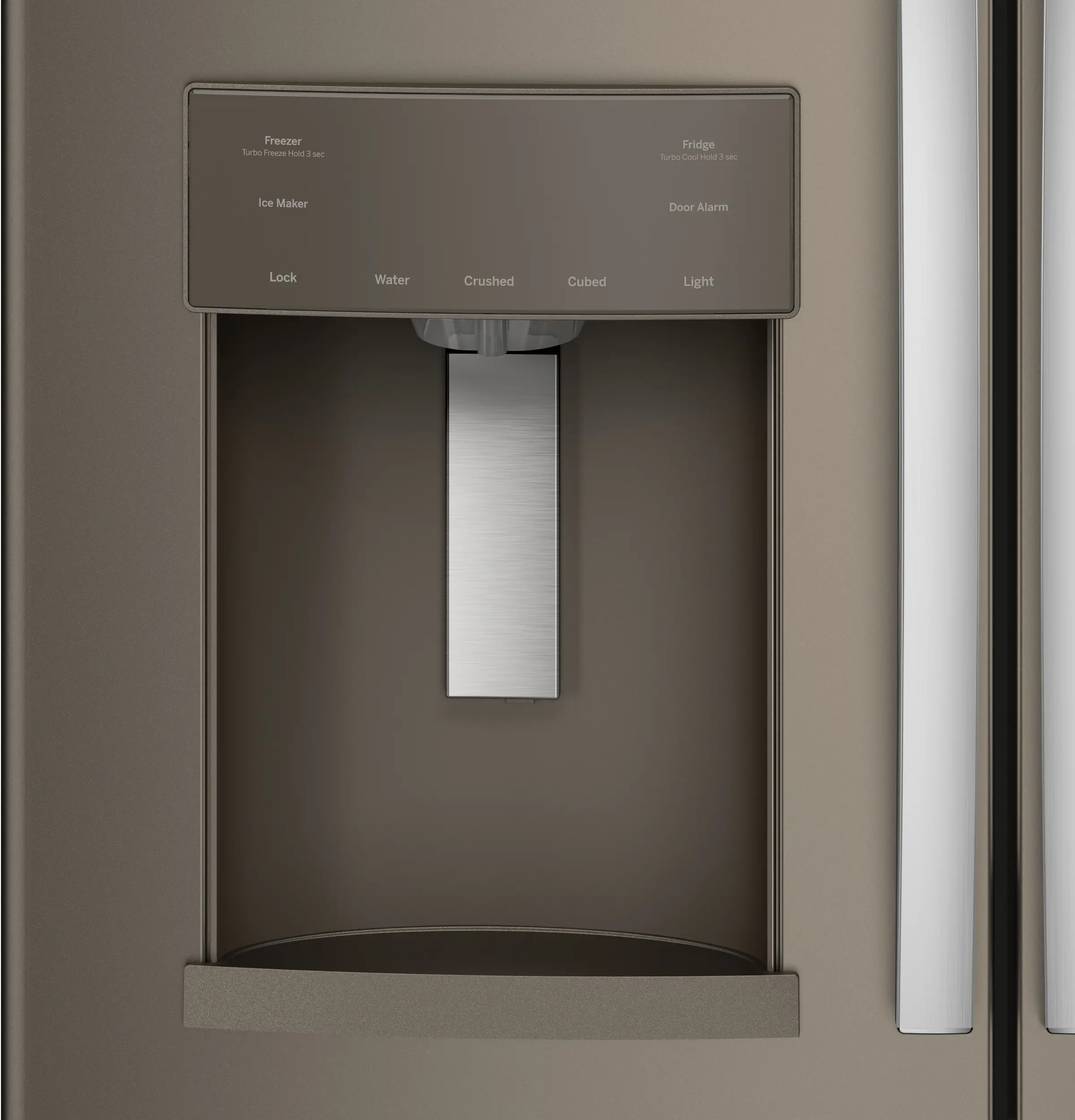 GYE22GMNES GE 22.08 cu ft French Door Smart Refrigerator - Counter Depth Slate-2
