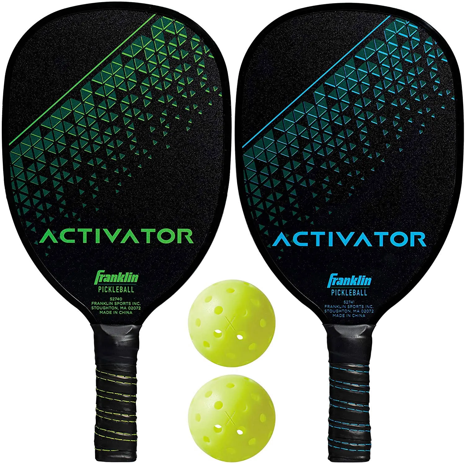 Franklin Activator Pickleball 2 Player Wood Paddle and Ball Set-1