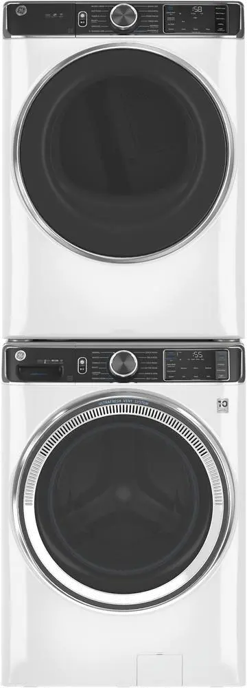 .GEC-850-W/W-ELE--PR GE White Front Load Washer and Dryer Set - Electric-2
